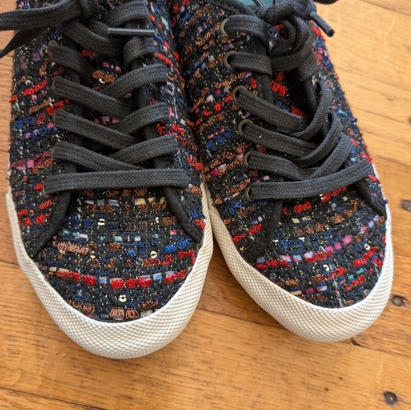 Anthropologie SeaVees Multicolor Tweed Sneakers - Picture 2 of 8